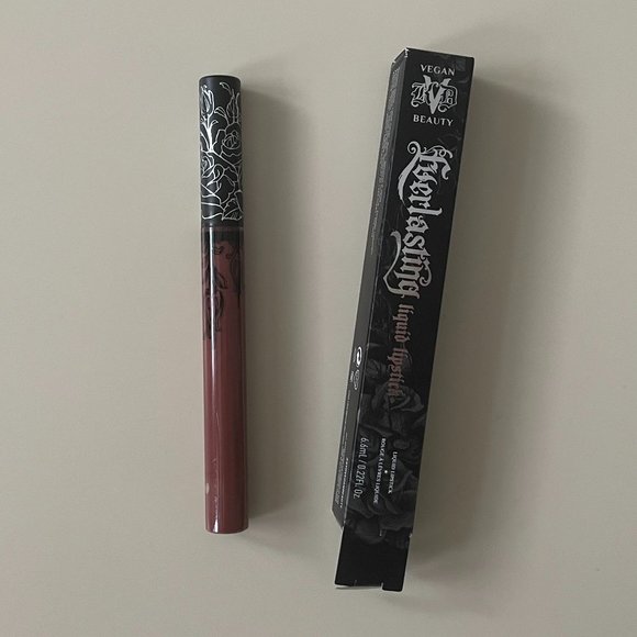 KVD Vegan Beauty Everlasting Liquid Lipstick Kat Von D Full Size 6.6ml New - Picture 2 of 6